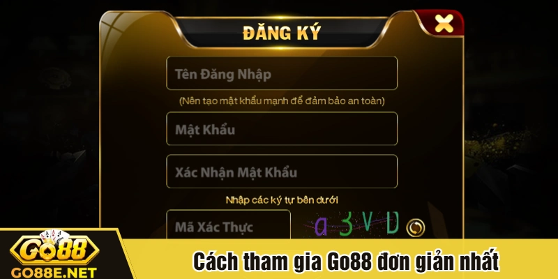 Cách tham gia Go88 đơn giản nhất