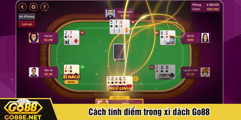 Cách tính điểm trong xì dách Go88