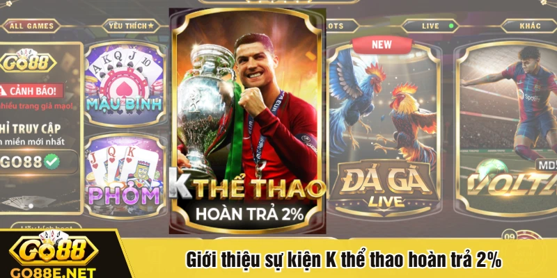 Giới thiệu sự kiện K thể thao hoàn trả 2%