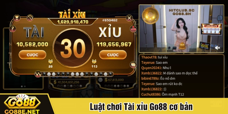 Luật chơi Tài xỉu Go88 cơ bản