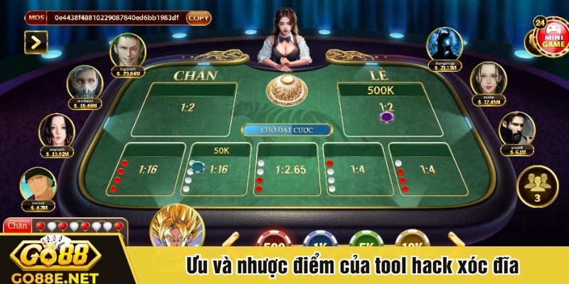 Ưu và nhược điểm của tool hack xóc đĩa