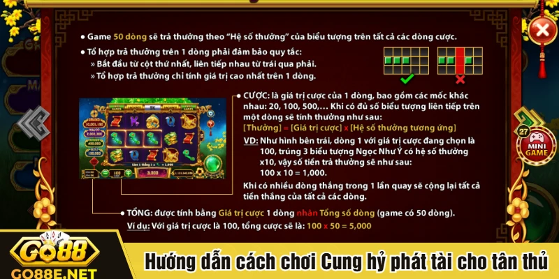 Hướng dẫn cách chơi Cung hỷ phát tài cho tân thủ
