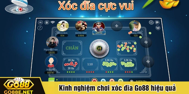 Kinh nghiệm chơi xóc đĩa Go88 hiệu quả