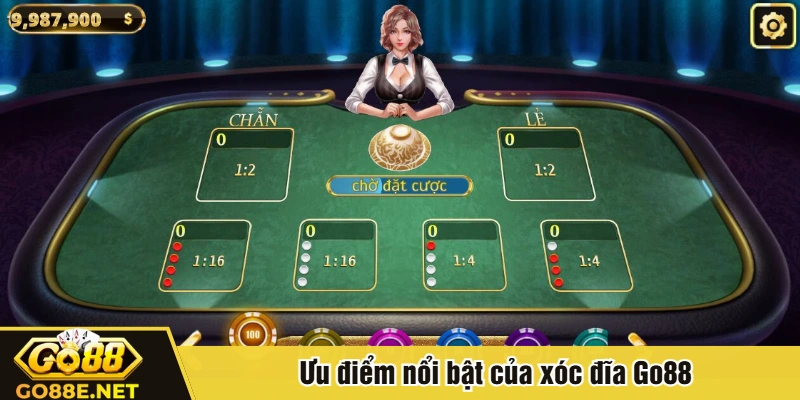 Ưu điểm nổi bật của xóc đĩa Go88